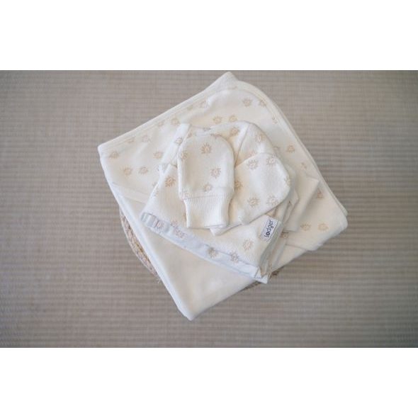 LODGER BEANIE PRINT RIB CLOUD DANCER 1 - 2 ROKY - ČEPIČKY A KLOBOUČKY - PRO DĚTI