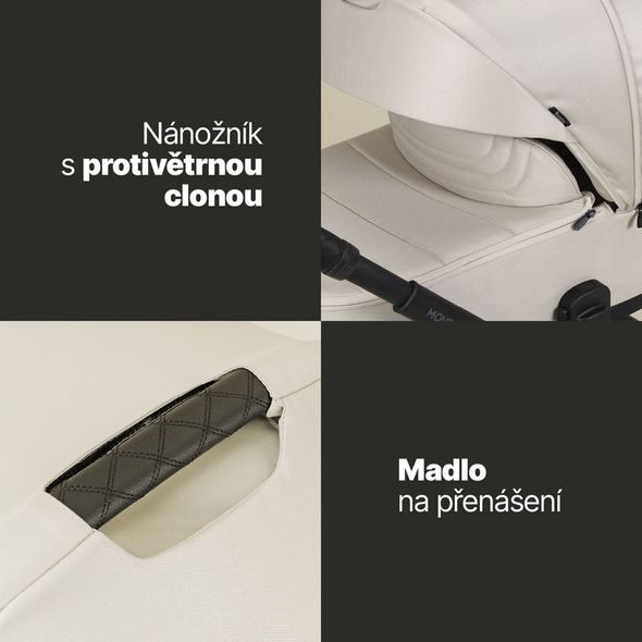 ZOPA SET MOVE CROSS 5 + HLUBOKÁ KORBA MOVE XL 5 + DÁRKY - DVOJKOMBINACE - KOČÁRKY A PŘÍSLUŠENSTVÍ