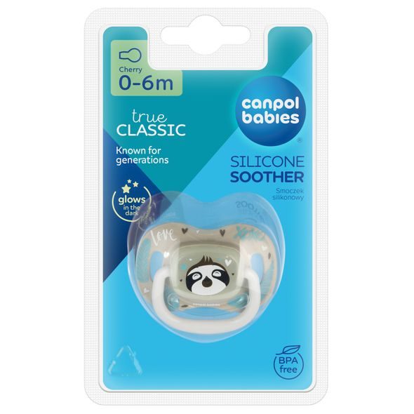 CANPOL BABIES DUDLÍK SILIKONOVÝ TŘEŠINKA EXOTIC ANIMALS 6-18M 1K LENOCHOD - ŠIDÍTKA A DOPLŇKY - KRMENÍ