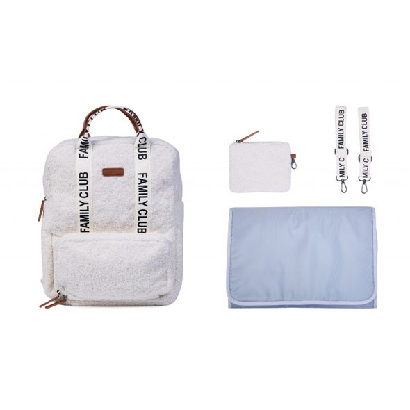 CHILDHOME PŘEBALOVACÍ BATOH FAMILY CLUB SIGNATURE TEDDY OFF WHITE - PŘEBALOVACÍ BATOHY - KOČÁRKY A PŘÍSLUŠENSTVÍ