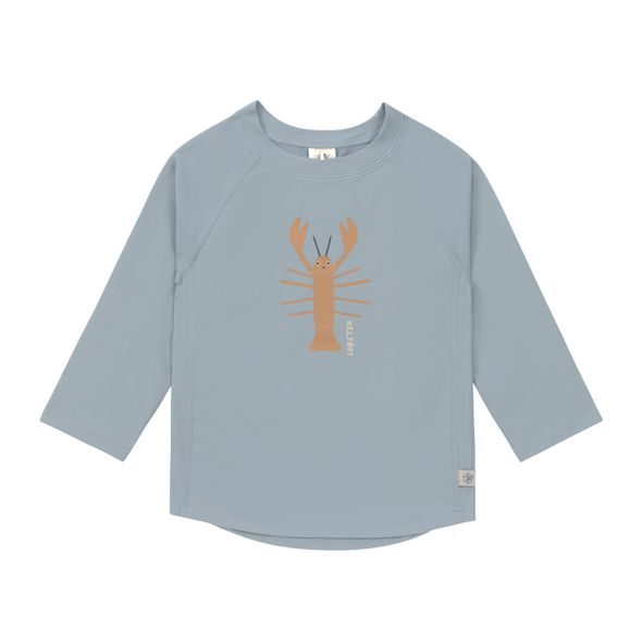 LÄSSIG SPLASH LONG SLEEVE RASHGUARD CRAYFISH LIGHT BLUE - UV OBLEČENÍ - PRO DĚTI