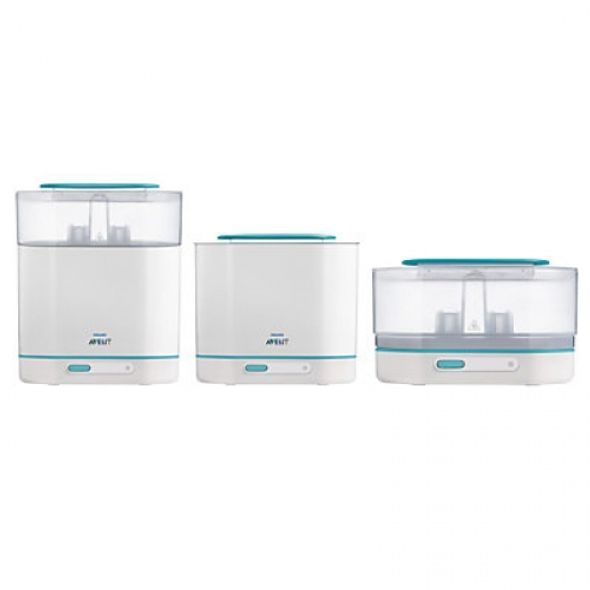 PHILIPS AVENT PARNÍ STERILIZÁTOR 3V1 SADA - STERILIZÁTORY - KRMENÍ