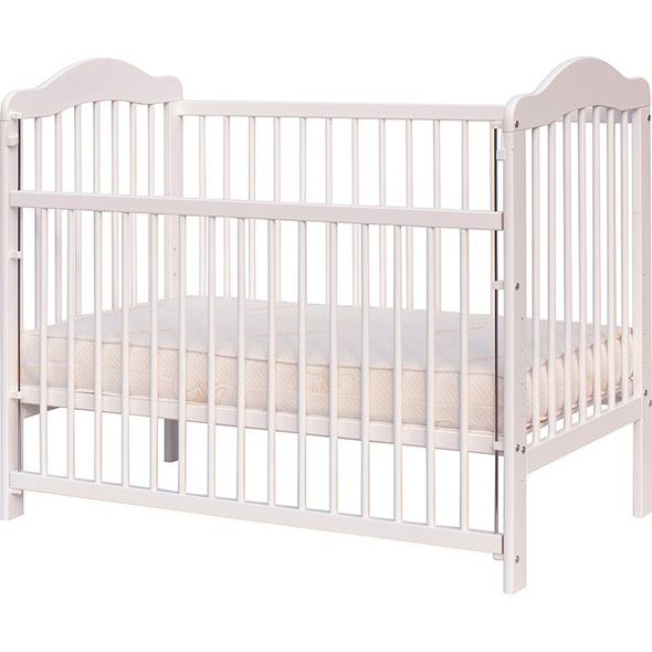 SCARLETT DĚTSKÁ POSTÝLKA SE STAHOVACÍM BOKEM SCARLETT ALEK (BOROVICE) BÍLÁ 120X60CM - DŘEVĚNÉ POSTÝLKY - SPINKÁNÍ