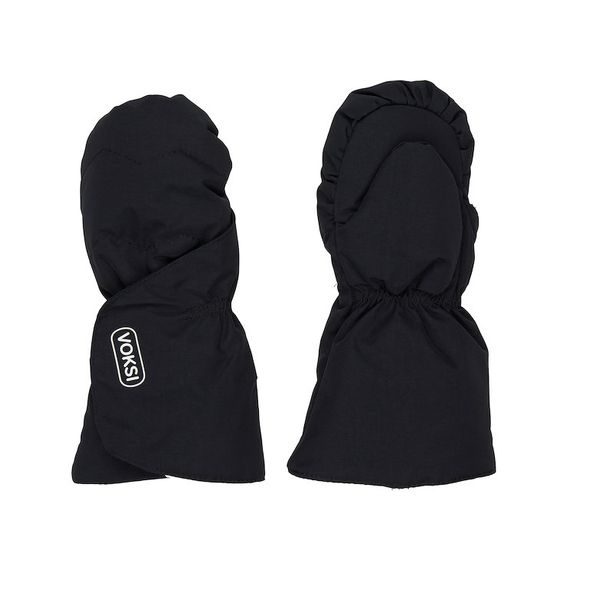 VOKSI DĚTSKÉ RUKAVICE BLACK / LIGHT GREY 1-2R - RUKAVIČKY, ŠÁTKY, NÁKRČNÍKY - PRO DĚTI