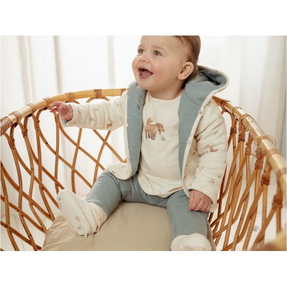 LITTLE DUTCH KABÁTEK OBOUSTRANNÝ STONE BLUE VEL. 74 - KABÁTKY, MIKINKY - PRO DĚTI