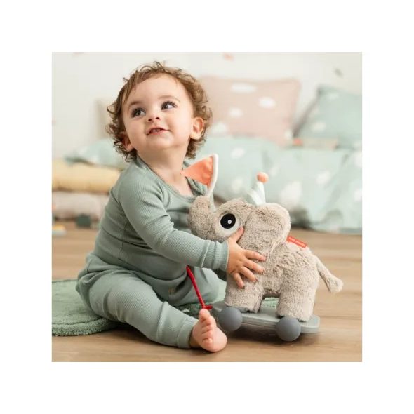 DONE BY DEER TAHACÍ HRAČKA NA KOLEČKÁCH ELPHEE - PÍSKOVÁ - TAHACÍ A TLAČÍCÍ - PRO DĚTI