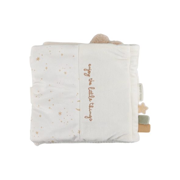 LITTLE DUTCH TEXTILNÍ KNÍŽKA S AKTIVITAMI NEWBORN NATURALS - FARMA - PRO DĚTI