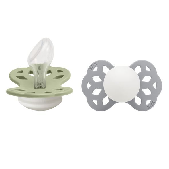 BIBS INFINITY ANATOMICKÉ DUDLÍKY ZE SILIKONU 2KS VEL.2 - SAVIČKY A PÍTKA - KRMENÍ