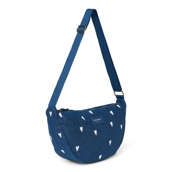 STUDIO NOOS DENIM ADULT FANNY KABELKA | HEARTS DARK BLUE WHITE HEARTS - DOPLŇKY - PRO MAMINKY