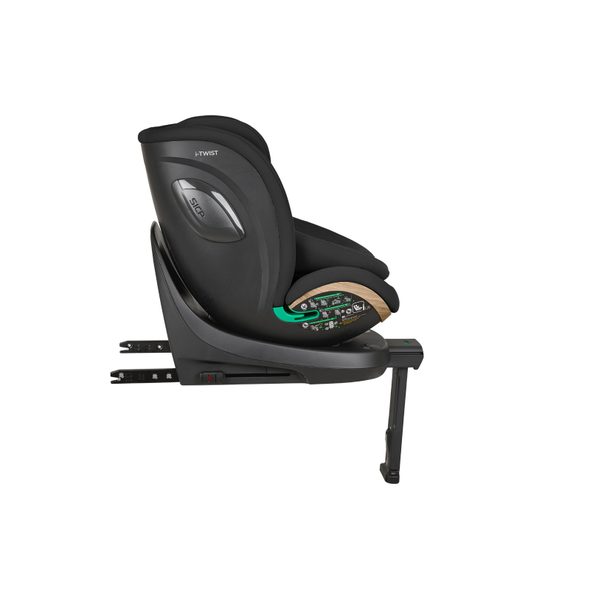 KIKKABOO AUTOSEDAČKA 40-150 CM I-TWIST I-SIZE BLACK - AUTOSEDAČKY 0-36KG - AUTOSEDAČKY A PŘÍSLUŠENSTVÍ