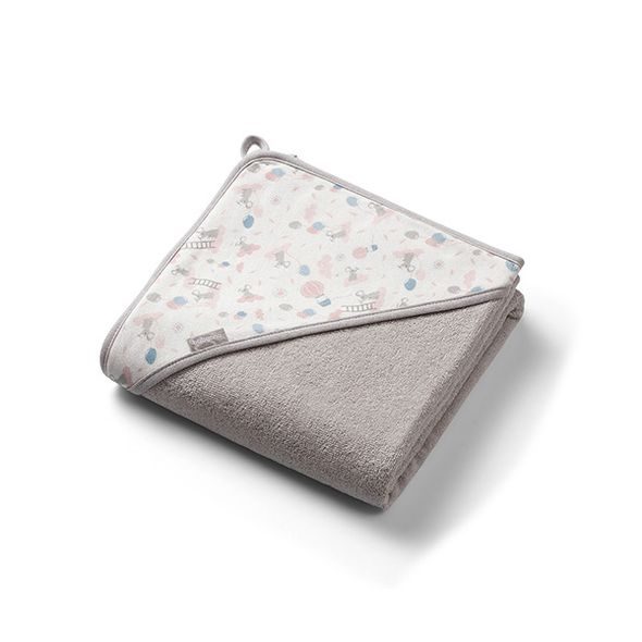 BABYONO OSUŠKA S KAPUCÍ FROTÉ BÉŽOVÁ 100X100 CM - OSUŠKY A DĚTSKÉ ŽUPANY - KOUPÁNÍ A ZDRAVÍ