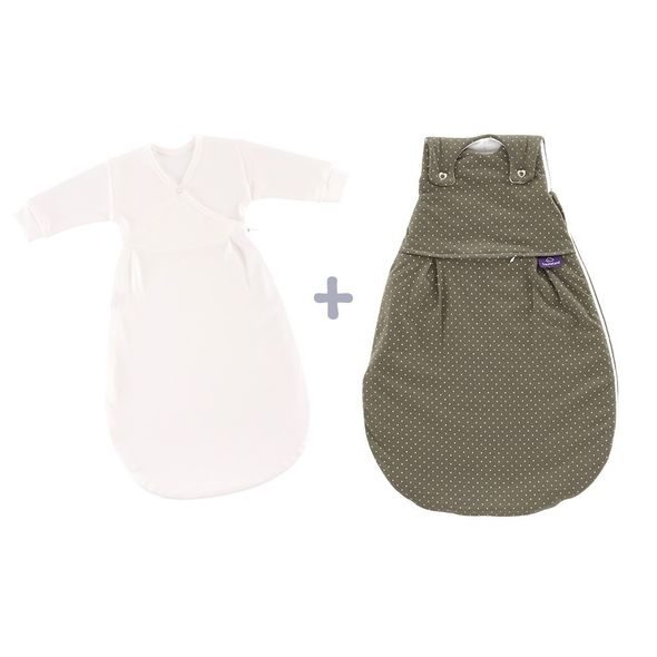 TRÄUMELAND SPACÍ PYTEL LIEBMICH 3DÍLNÝ SET PÜNKTCHEN OLIV 56/62 - SPACÍ PYTLE - SPINKÁNÍ