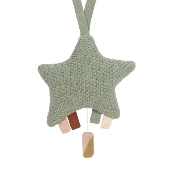 LÄSSIG KNITTED MUSICAL LITTLE UNIVERSE STAR GREEN - HRACÍ SKŘÍŇKY - PRO DĚTI
