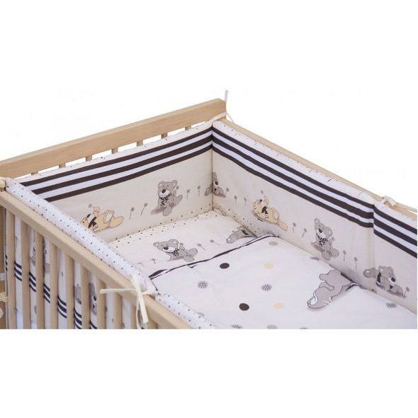 SCARLETT SOUPRAVA DO POSTÝLKY 10-DÍLNÁ PATRIK BÉŽOVÁ 100X135CM - POVLEČENÍ DO POSTÝLKY - SPINKÁNÍ