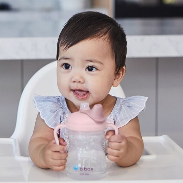 B.BOX HRNEČEK S PÍTKEM 4M+ - SVĚTLE RŮŽOVÝ 240 ML - DĚTSKÉ HRNEČKY - KRMENÍ