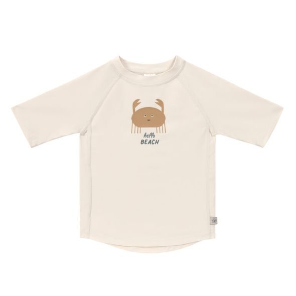 LÄSSIG SPLASH SHORT SLEEVE RASHGUARD CRABS MILKY 25-36M - UV OBLEČENÍ - PRO DĚTI
