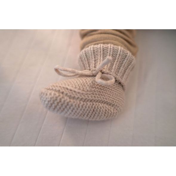 LODGER CAPÁČKY MERINO BEIGE 6 - 12 MĚSÍCŮ - KOJENECKÉ CAPÁČKY - PRO DĚTI