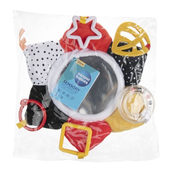 CANPOL BABIES SENZORICKÉ ZRCÁTKO S INTERAKTIVNÍMI PRVKY BABIESBOO - SENZORICKÉ HRAČKY - PRO DĚTI