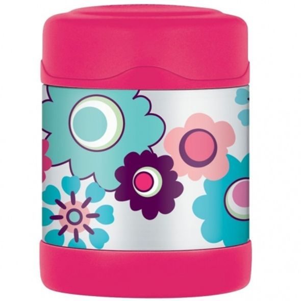 THERMOS DĚTSKÁ TERMOSKA NA JÍDLO - KVĚTY - TERMOOBALY A TERMOSKY - KRMENÍ