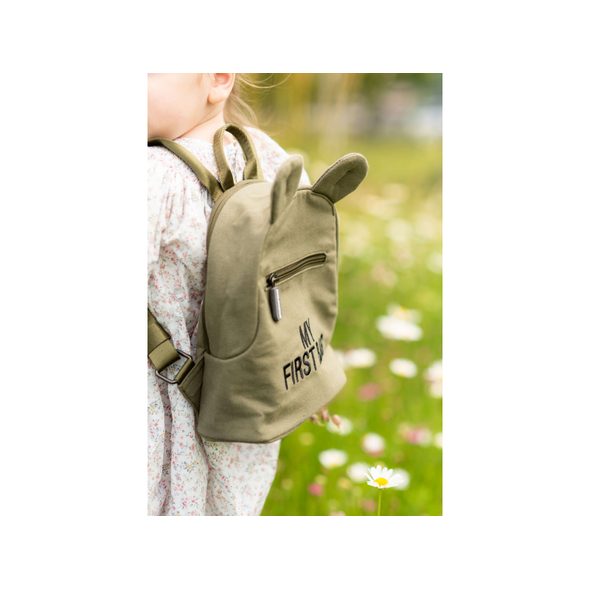 CHILDHOME DĚTSKÝ BATOH MY FIRST BAG CANVAS KHAKI - BATOHY A TAŠKY - PRO DĚTI