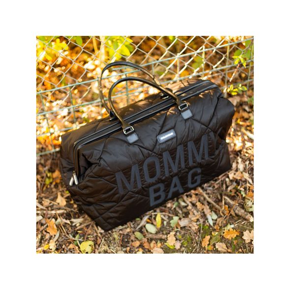 CHILDHOME PŘEBALOVACÍ TAŠKA MOMMY BAG PUFFERED BLACK - PŘEBALOVACÍ TAŠKY - KOČÁRKY A PŘÍSLUŠENSTVÍ