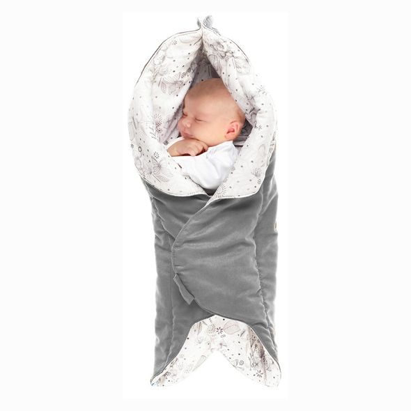 WALLABOO BABY BLANKET LEAF  - ELEGANT PRINT  - ZAVINOVAČKY - SPINKÁNÍ