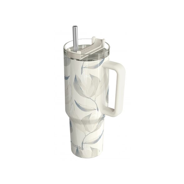 QUOKKA NEREZOVÝ TERMOHRNEK S BRČKEM STREAM COTTON 1200 ML - TERMOOBALY A TERMOSKY - KRMENÍ