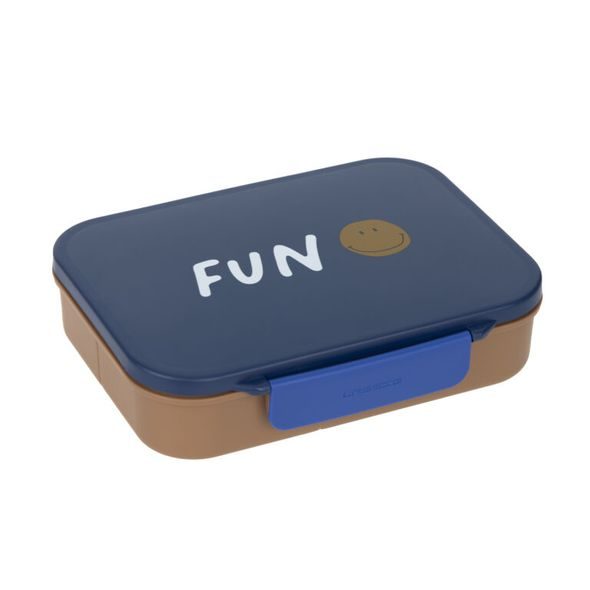 LÄSSIG KIDS LUNCHBOX BENTO LITTLE GANG SMILE NAVY - KRABIČKY NA SVAČINU - KRMENÍ