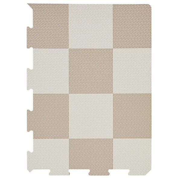 3 SPROUTS PĚNOVÁ HRACÍ PODLOŽKA CHECKERBOARD/BEIGE - HRACÍ PODLOŽKY NA ZEM - SPINKÁNÍ