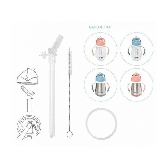 BEABA NÁHRADNÍ BRČKO S KARTÁČKEM - PŘÍSLUŠENSTVÍ K HRNEČKŮM - KRMENÍ