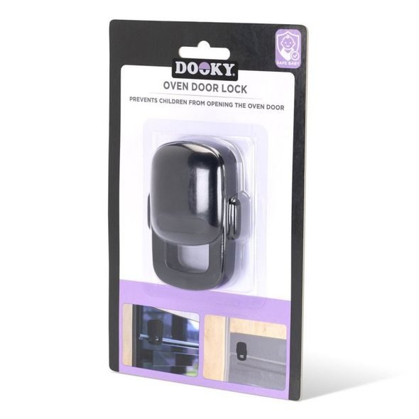 DOOKY ZÁMEK NA DVÍŘKA TROUBY 1KS BLACK - BEZPEČNOST DĚTÍ V DOMÁCNOSTI - KOUPÁNÍ A ZDRAVÍ