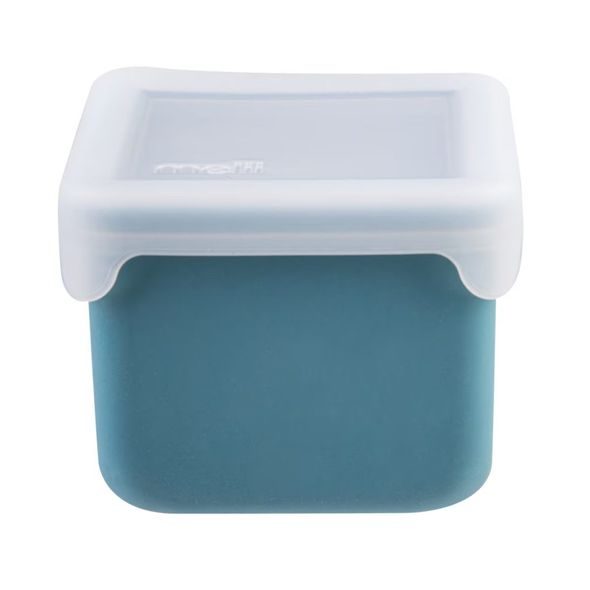 MELII SILIKONOVÉ KRABIČKY NA SVAČINU 237 ML, 2KS - ZELENÉ - USKLADNĚNÍ JÍDLA - KRMENÍ