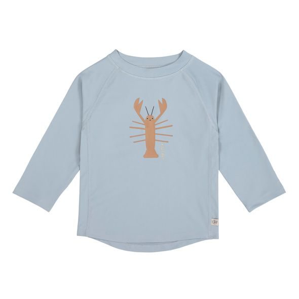 LÄSSIG SPLASH LONG SLEEVE RASHGUARD CRAYFISH LIGHT BLUE - UV OBLEČENÍ - PRO DĚTI