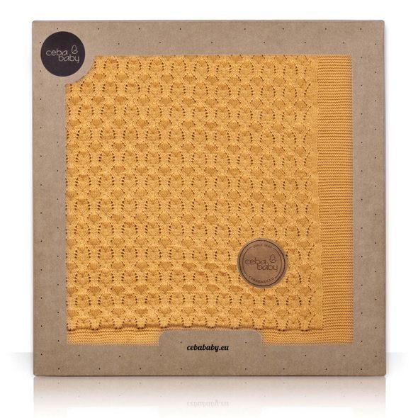 CEBA BABY PLETENÁ DEKA V DÁRKOVÉM BALENÍ (90X90) AUTUMN - DĚTSKÉ DEKY PRO MIMINKA - SPINKÁNÍ
