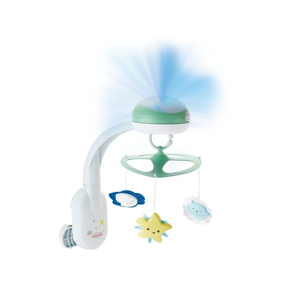 INFANTINO HUDEBNÍ KOLOTOČ S PROJEKCÍ 3V1 ZELENÝ - KOLOTOČE NA POSTÝLKU - PRO DĚTI