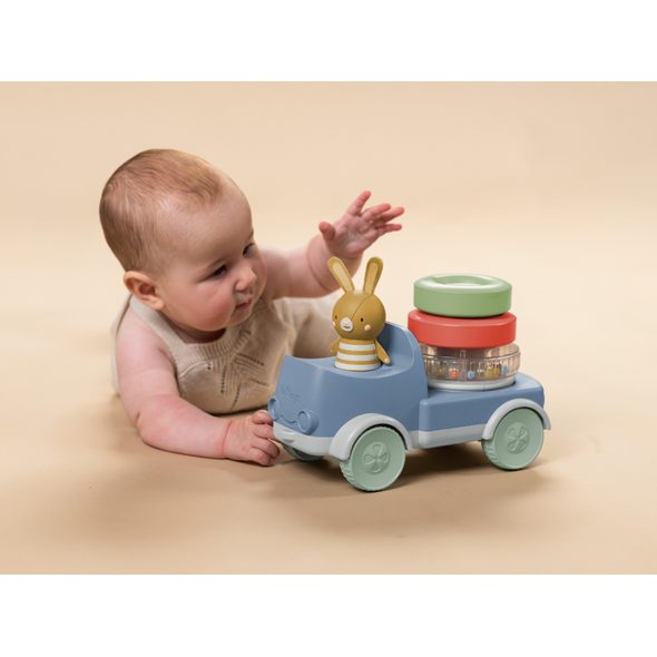 TAF TOYS NÁKLAĎÁK S PYRAMIDOU BUNNY - AUTÍČKA A VLÁČKY - PRO DĚTI