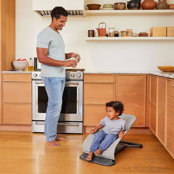 ERGOBABY EVOLVE LEHÁTKO MESH - LIGHT GREY MESH - LEHÁTKA A HOUPADLA - SPINKÁNÍ