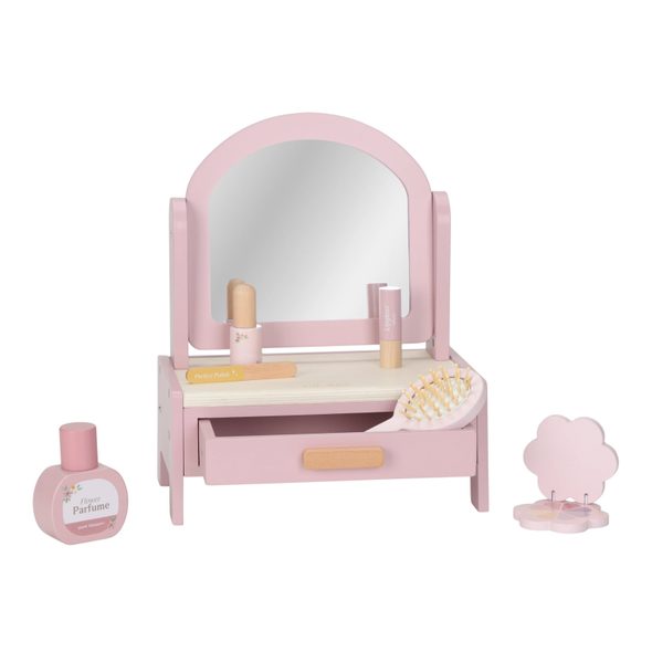 LITTLE DUTCH TOALETNÍ STOLEČEK DŘEVĚNÝ PINK - LITTLE DUTCH - PRO DĚTI