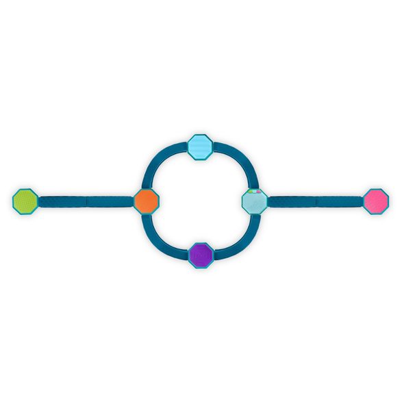 B-TOYS PŘEKÁŽKOVÁ DRÁHA SE STUPÍNKY HUDEBNÍ BALANCE & GROOVE - STAVEBNICE A PUZZLE - PRO DĚTI