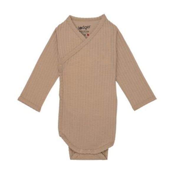 LODGER ROMPER LS SEERSUCKER BEIGE 62 - BODY - PRO DĚTI