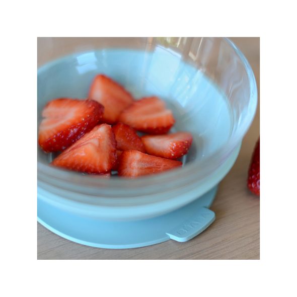 BEABA JÍDELNÍ SADA SKLENĚNÁ S PŘÍSAVKAMI JUNGLE - MISKY, TALÍŘKY A PODLOŽKY - KRMENÍ