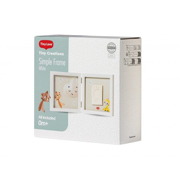 TINY LOVE SIMPLE FRAME WHITE TINY CREATIONS - DEKORACE A POLIČKY - SPINKÁNÍ