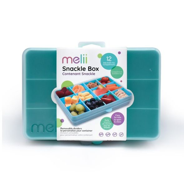 MELII SNACKLE BOX KRABIČKA NA SVAČINU 1368 ML - MODROZELENÁ - KRABIČKY NA SVAČINU - KRMENÍ