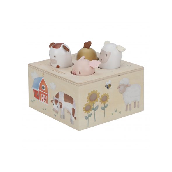 LITTLE DUTCH VYSKAKOVACÍ ZVÍŘÁTKA SE ZVUKY FARMA - HUDEBNÍ - PRO DĚTI