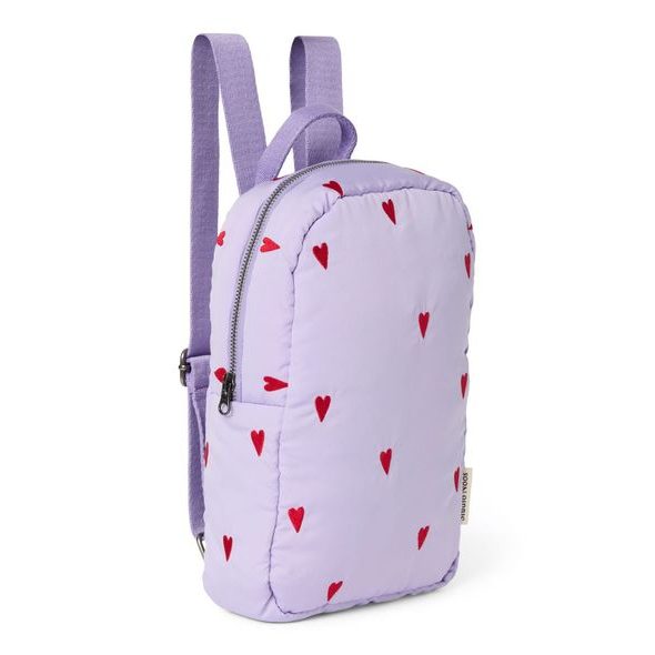 STUDIO NOOS PUFFY MINI BACKPACK BATŮŽEK PURPLE HEARTS - ORGANIZÉRY A KOŠÍKY - KOČÁRKY A PŘÍSLUŠENSTVÍ