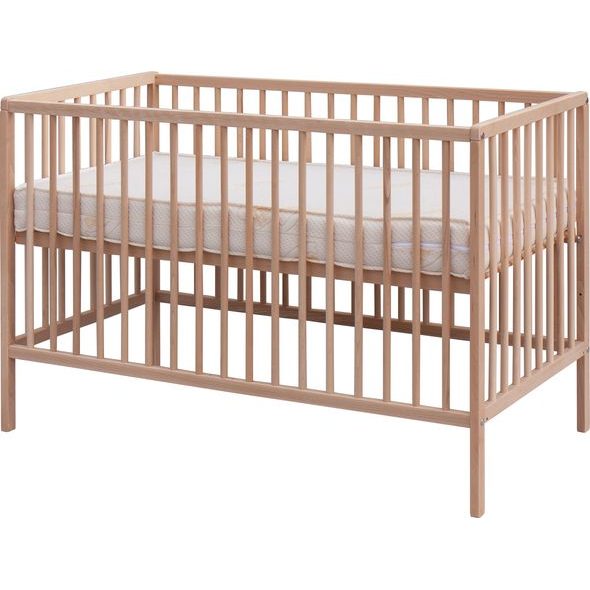 SCARLETT DĚTSKÁ POSTÝLKA VYNDÁVACÍ PŘÍČKY GLERA ECO (BUK) PŘÍRODNÍ 120X60CM - DŘEVĚNÉ POSTÝLKY - SPINKÁNÍ