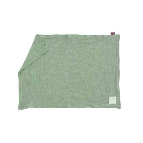 TRÄUMELAND MUŠELÍNOVÁ DEKA 100 X 75 CM SALBEI GRÜN - DĚTSKÉ DEKY PRO MIMINKA - SPINKÁNÍ