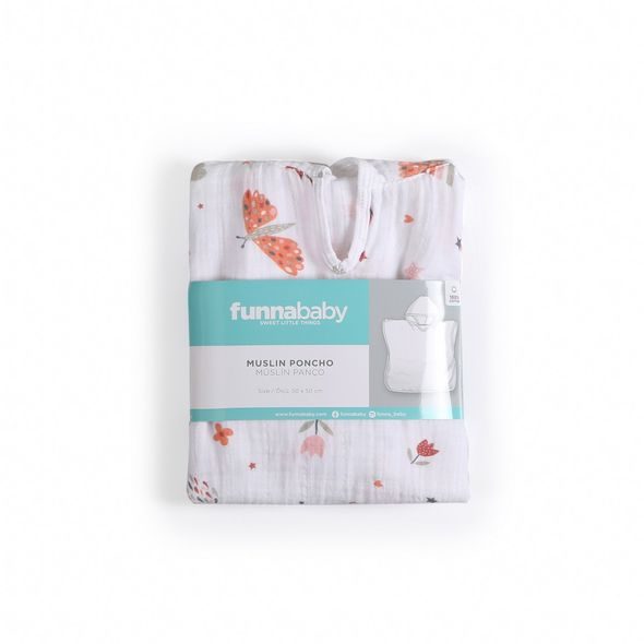 FUNNABABY PONČO SUNNY BEIGE 50 CM - OSUŠKY A DĚTSKÉ ŽUPANY - KOUPÁNÍ A ZDRAVÍ
