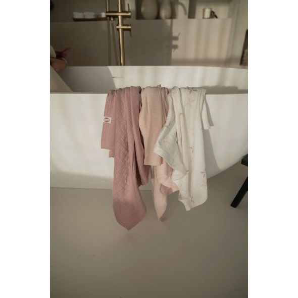 LODGER SWADDLER SOLID MATCHA 3BALENÍ 70 X 70 CM ROSE - ZAVINOVACÍ PLENY / OSUŠKY VELKÉ - PŘEBALOVÁNÍ