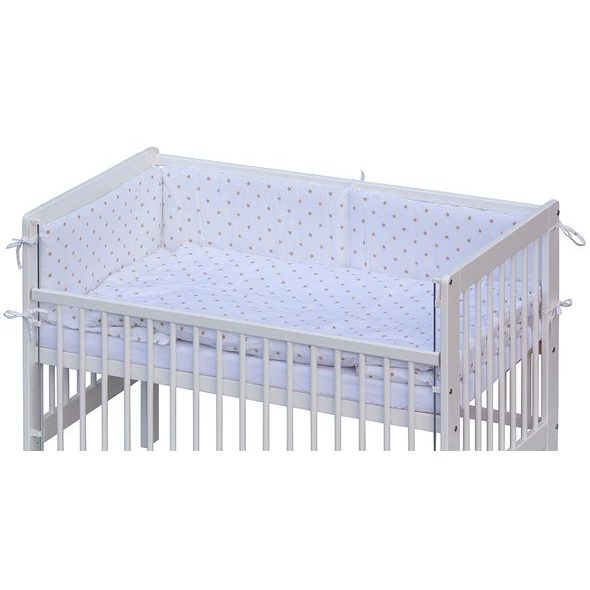 SCARLETT POSTÝLKA 120X60CM S KOMPLETNÍ VÝBAVOU HVĚZDIČKA BÉŽOVÁ - DŘEVĚNÉ POSTÝLKY - SPINKÁNÍ